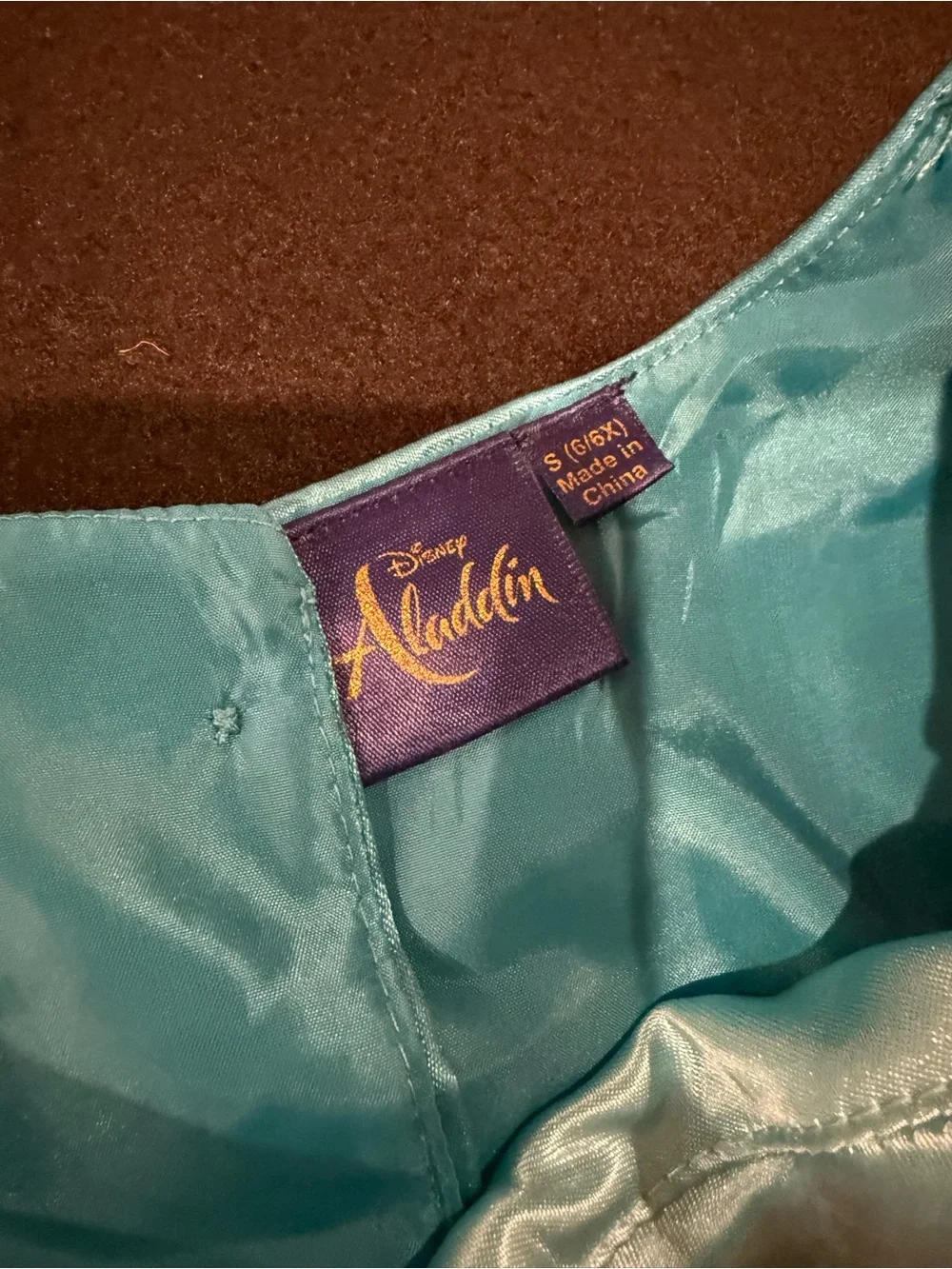 Disney Princess Jasmine Teal and Gold Peacock-Inspired Princess Costume